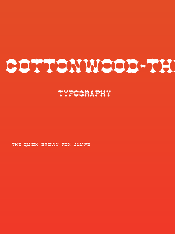 Cottonwood-Thin Poster