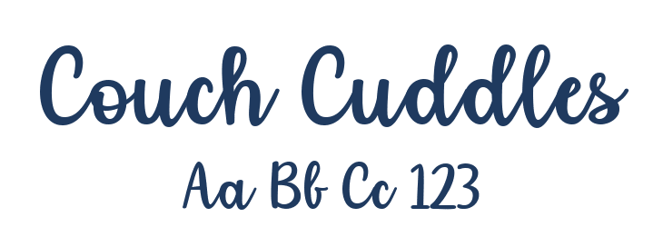 Couch Cuddles Font Preview