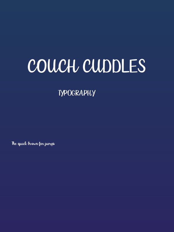 Couch Cuddles Poster