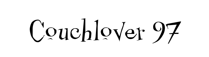 Couchlover 97  font caratteri gratis