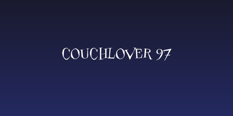 Couchlover 97 Social Header