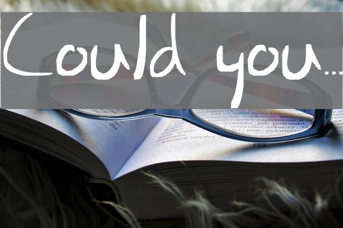 Could you... Fonte examples