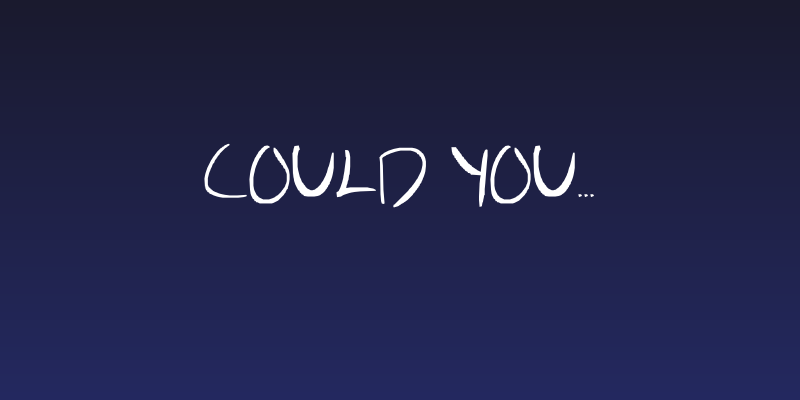 Could you... Social Header