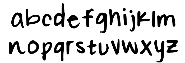 Couldn't Tell Ya Regular Font LOWERCASE
