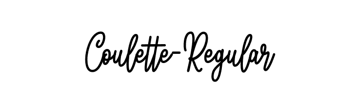 Coulette-Regular  नि: शुल्क फ़ॉन्ट्स डाउनलोड