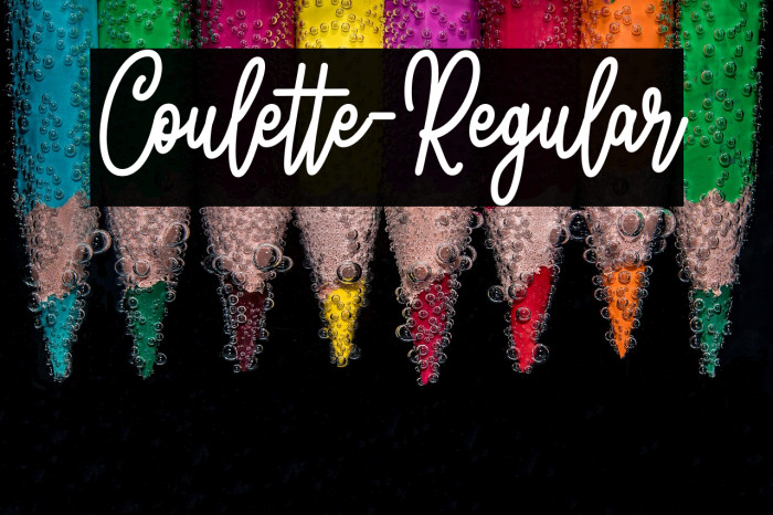 Coulette-Regular Example 1