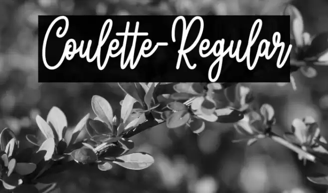Coulette-Regular Font examples