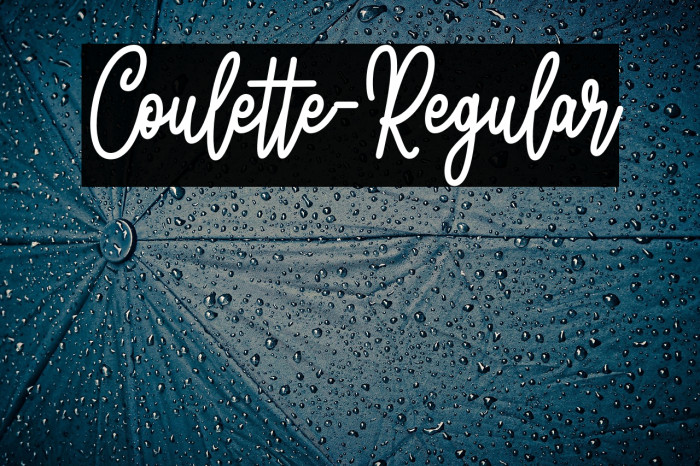 Coulette-Regular Example 3