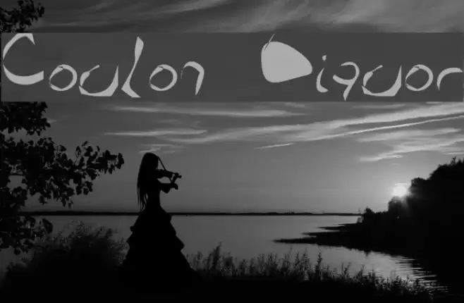 Coulon Liquor Font examples