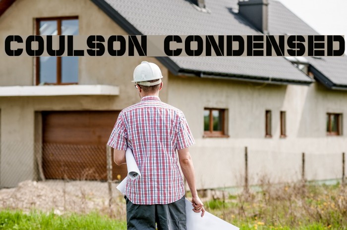 Coulson Condensed Font examples