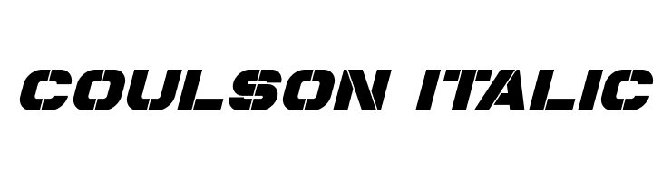 Coulson Italic  フリーフォントのダウンロード