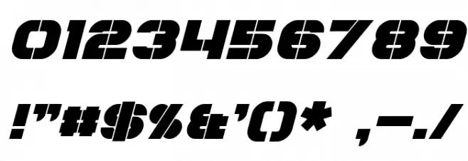 Coulson Italic Font OTHER CHARS