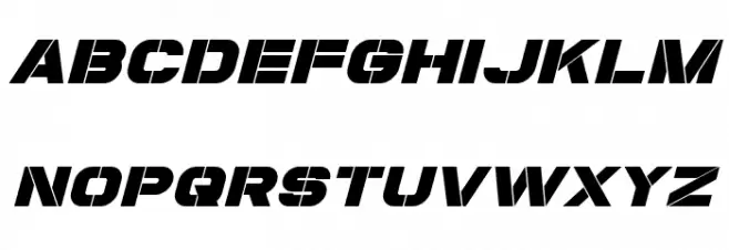 Coulson Italic Schriftart Groß