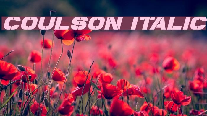 Coulson Italic Example 2