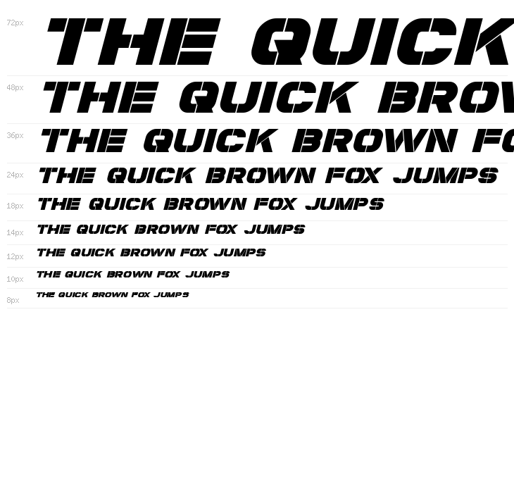 Coulson Italic Waterfall