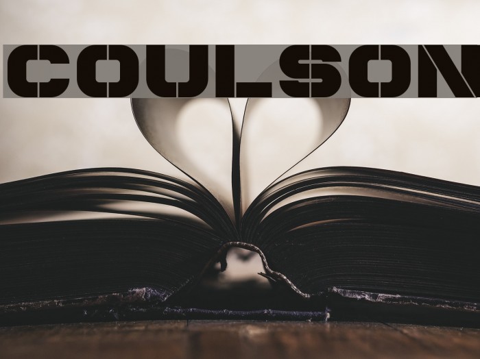 Coulson Font examples