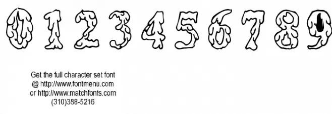 Coulures Polices AUTRES CHARS
