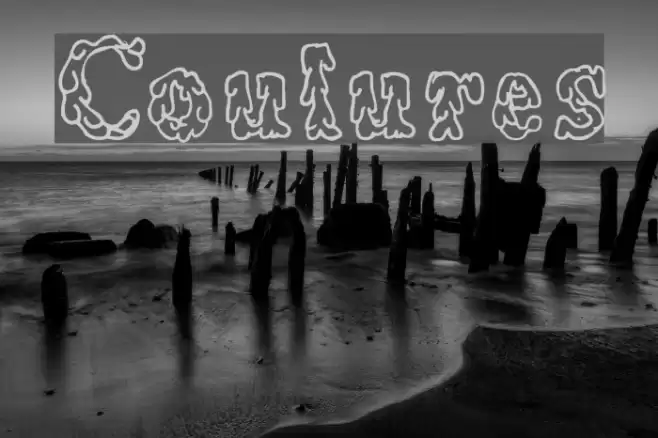 Coulures Polices examples