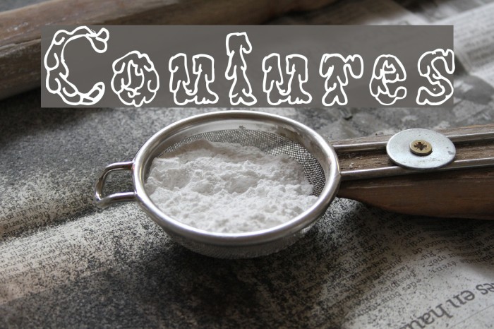 Coulures Font examples