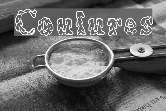 Coulures Polices examples