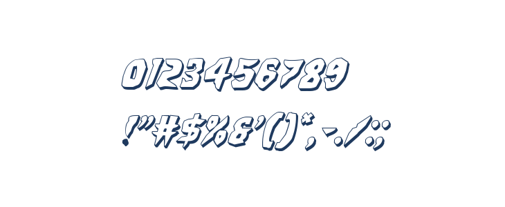 Count Suckula 3D Italic Other Characters