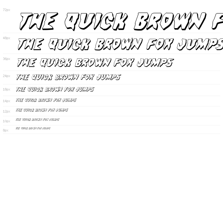 Count Suckula 3D Italic Waterfall