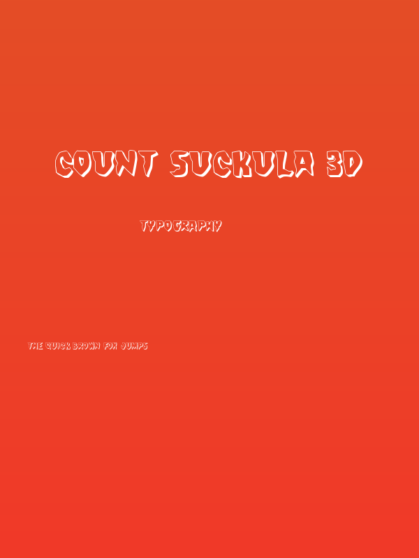 Count Suckula 3D Poster