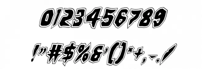 Count Suckula Academy Italic Font OTHER CHARS
