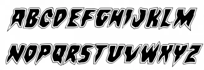 Count Suckula Academy Italic Schriftart Groß