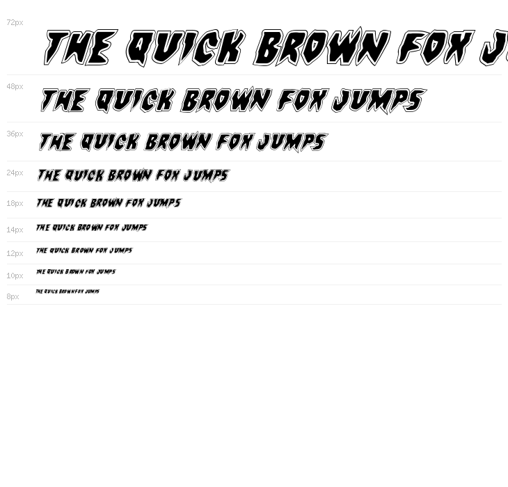 Count Suckula Academy Italic Waterfall