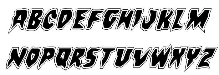 Count Suckula Academy Italic Font LOWERCASE