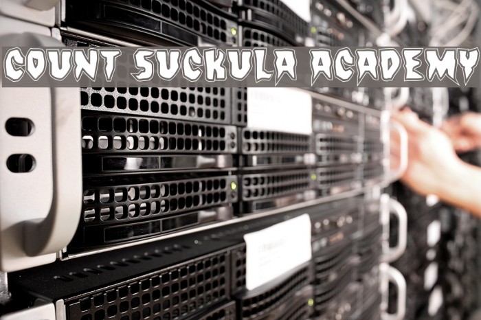 Count Suckula Academy Font examples