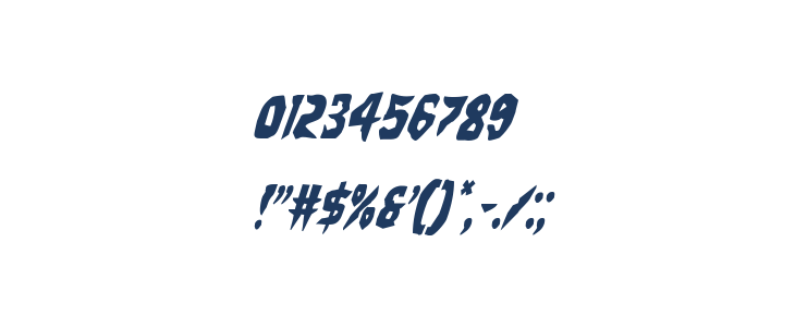 Count Suckula Condensed Italic Other Characters