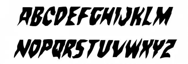 Count Suckula Condensed Italic Fuentes MAYÚSCULAS