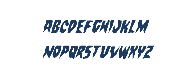 Count Suckula Condensed Italic Lowercase