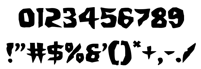Count Suckula Expanded Font OTHER CHARS