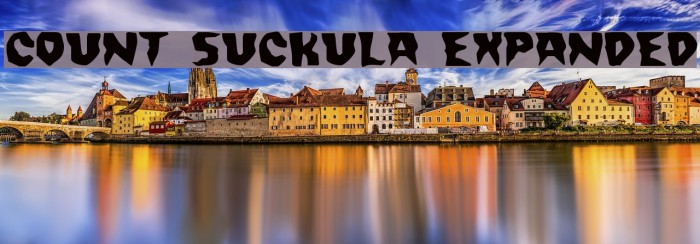 Count Suckula Expanded Font examples