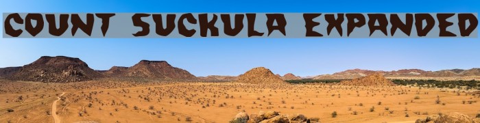 Count Suckula Expanded Font examples