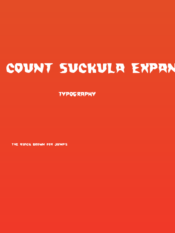Count Suckula Expanded Poster