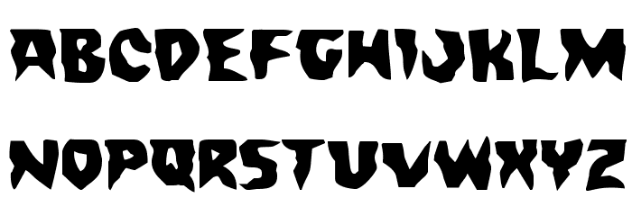 Count Suckula Expanded Font LOWERCASE