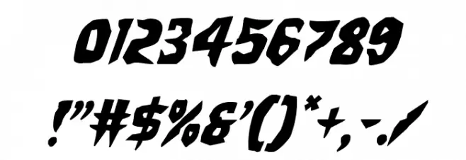 Count Suckula Italic Font OTHER CHARS