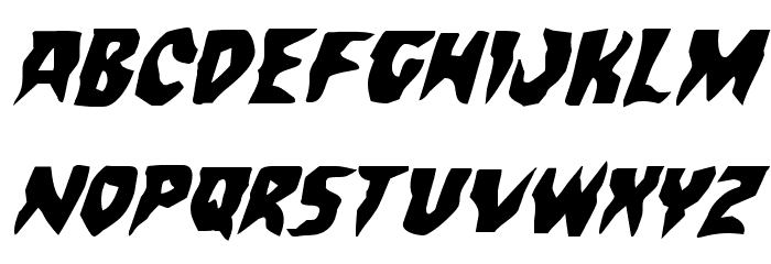 Count Suckula Italic Font LOWERCASE