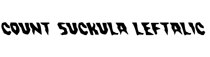 Count Suckula Leftalic  baixar fontes gratis