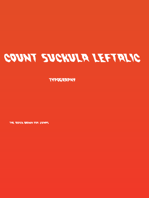 Count Suckula Leftalic Poster