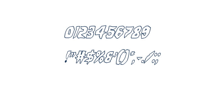 Count Suckula Outline Italic Other Characters