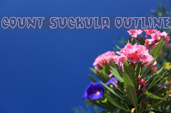 Count Suckula Outline Font examples