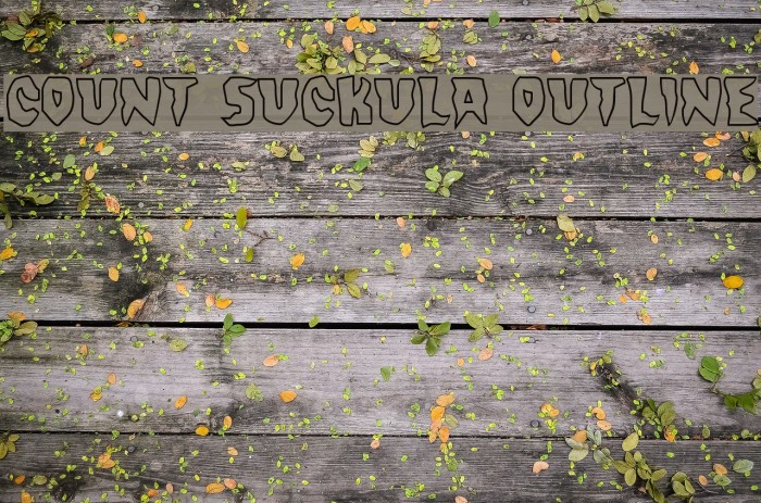Count Suckula Outline Font examples