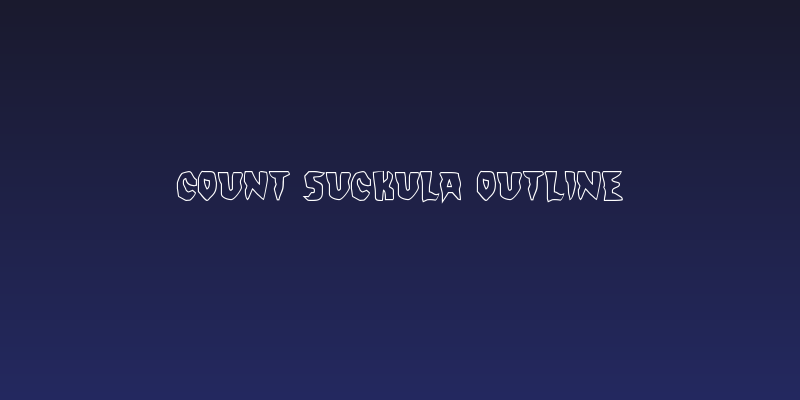 Count Suckula Outline Social Header