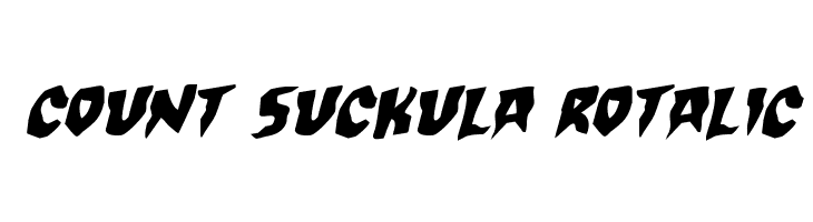 Count Suckula Rotalic  免费字体下载