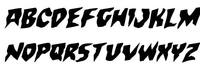 Count Suckula Rotalic Font LOWERCASE